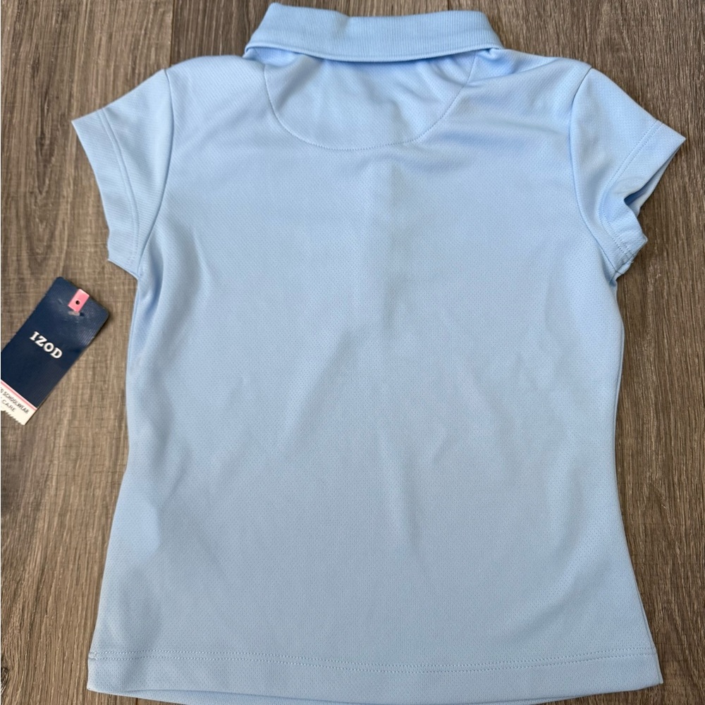 Izod Kids Polo Shirts - Bold Red and Soft Blue - Picture 5 of 7